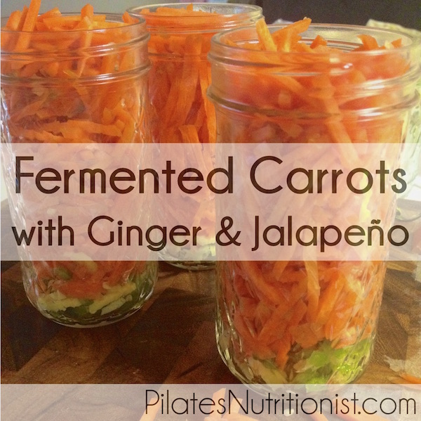 Fermented Carrots with Ginger and Jalapeno