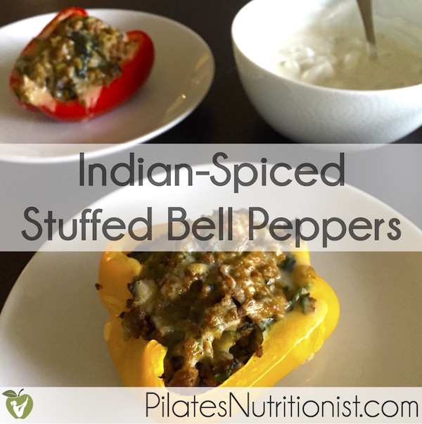 Indian Spiced Stuffed Bell Peppers