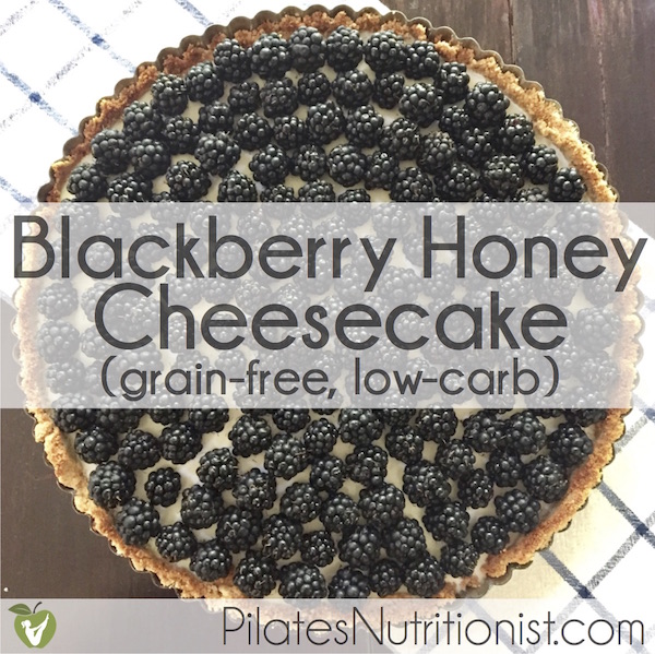 Blackberry Honey Cheesecake (low carb)