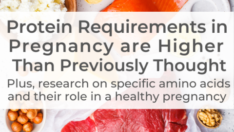 Protein Requirements in Pregnancy are Higher Than Previously Thought