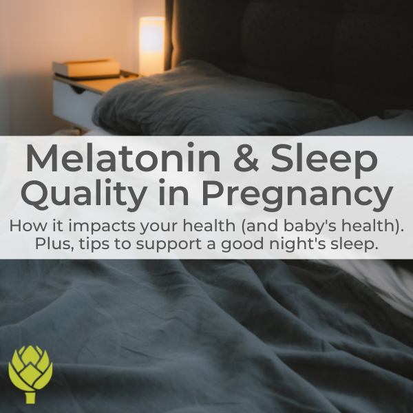 Melatonin and sleep quality in pregnancy
